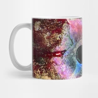 Abstract Red Flower Mug